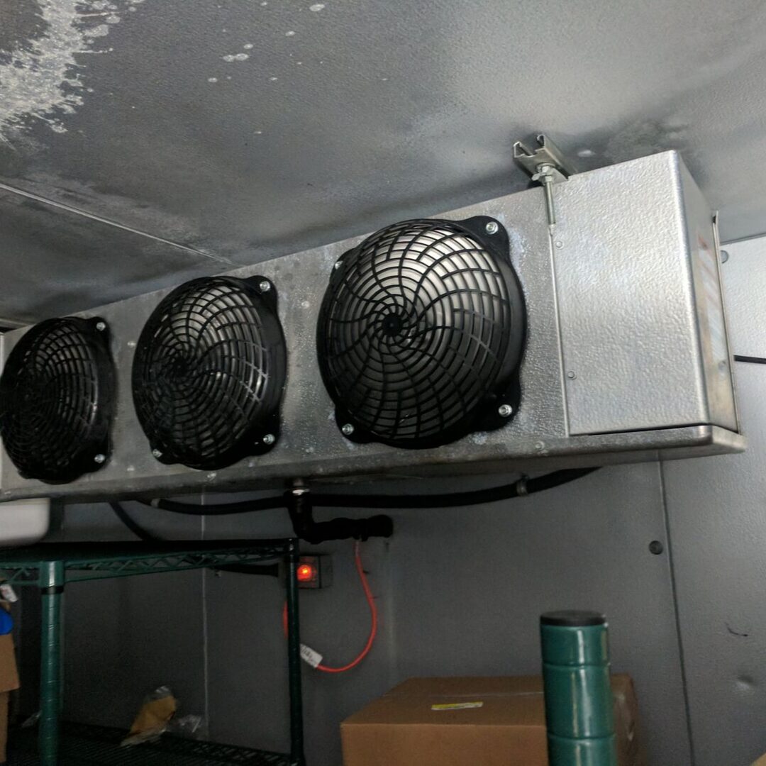 Commercial walk-in cooler evaporator coil installation — Hartzell’s Heat & Air
