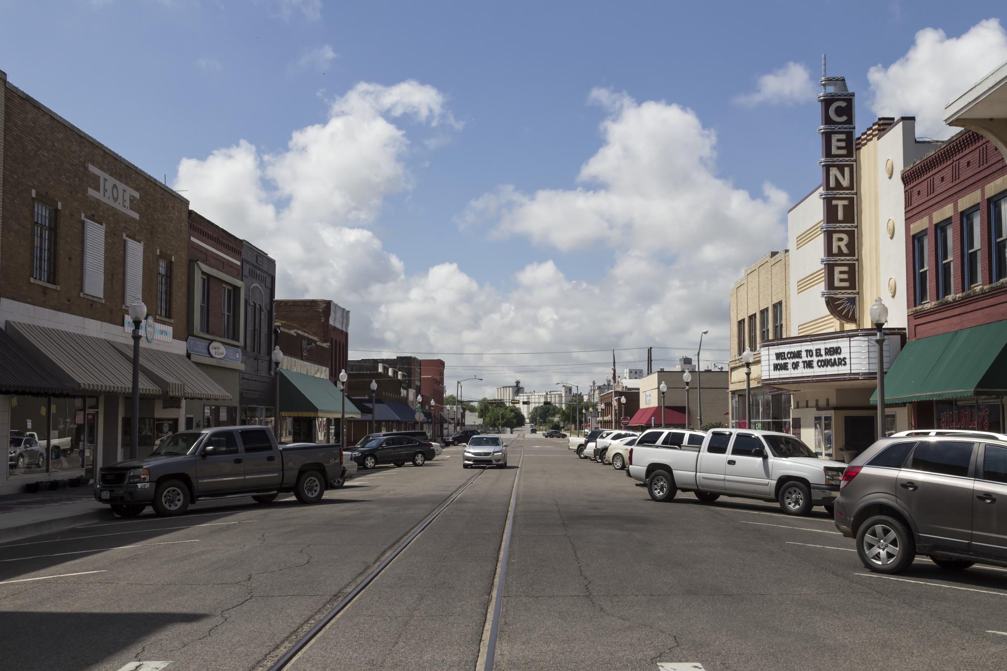 Downtown El Reno Oklahoma on S. Bickford Avenue — Canadian County seat