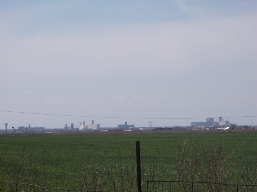 Enid Oklahoma grain elevator skyline, landmark agricultural
