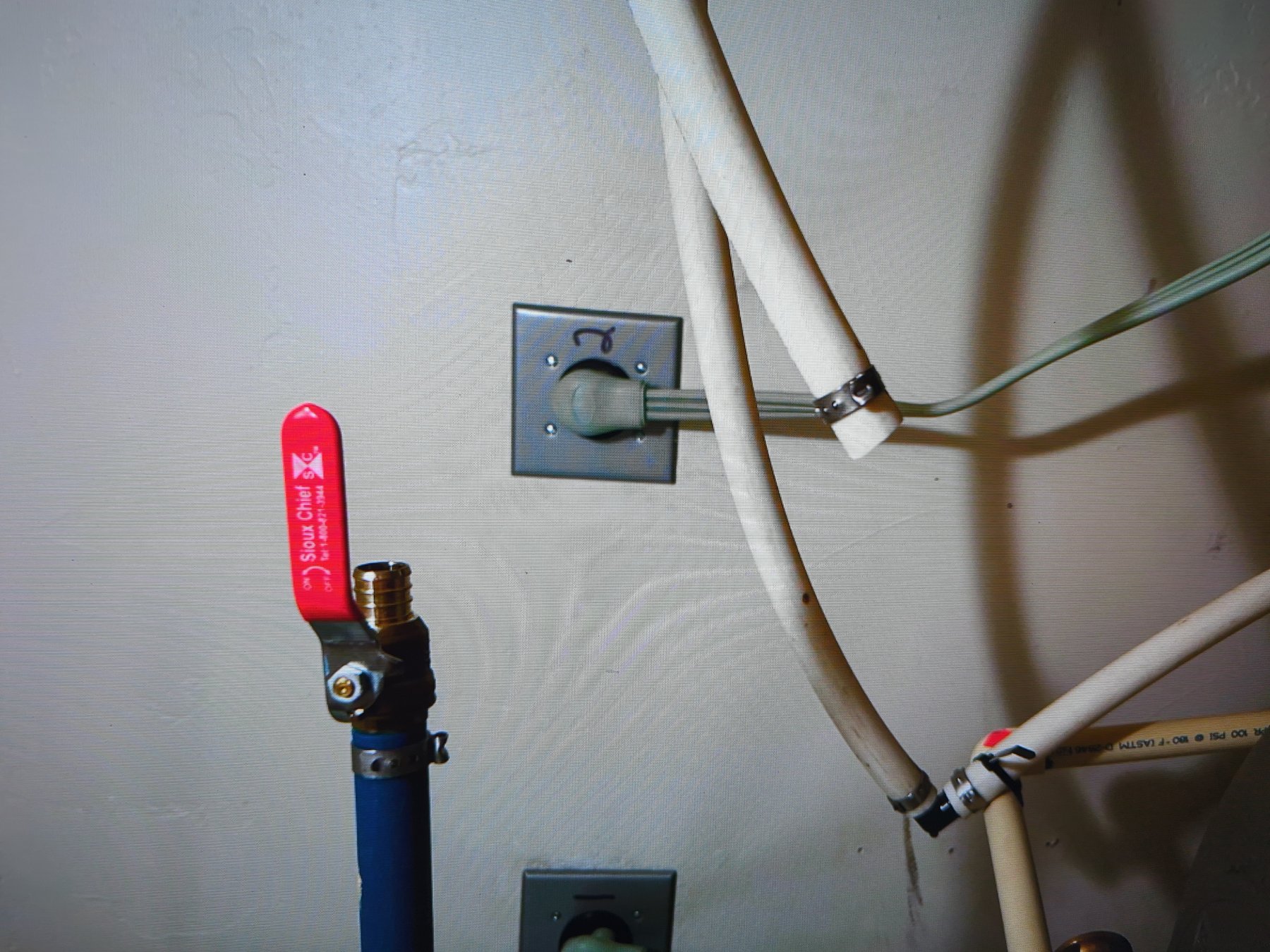 Mini-split lineset running through exterior wall — Oklahoma ductless installation