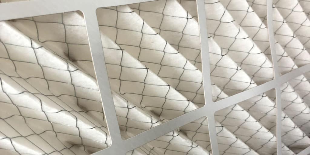 Pleated HVAC air filter — replace every 1-3 months for clean indoor air in Oklahoma homes