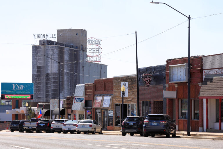 Downtown Yukon, Oklahoma on Route 66