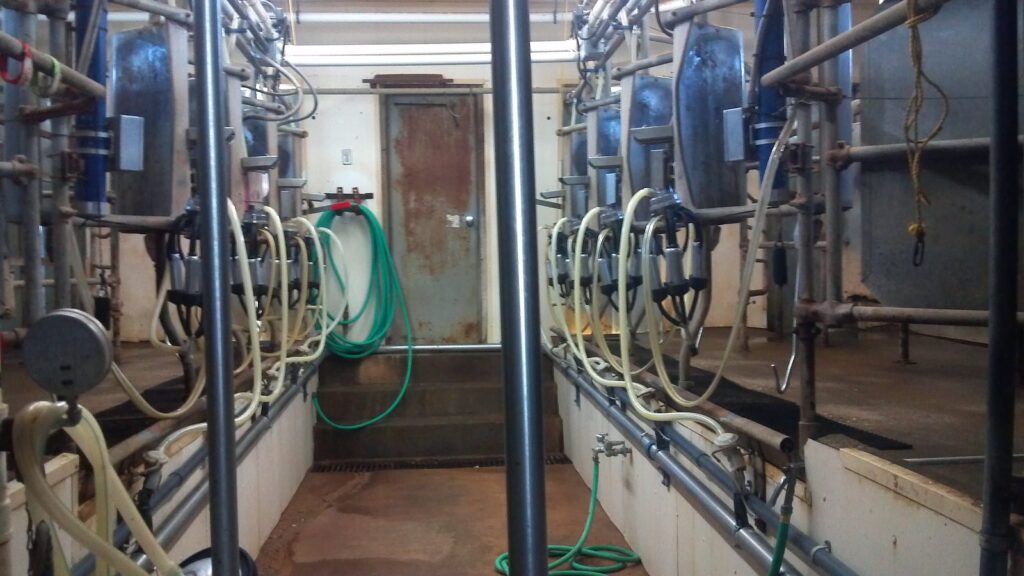 Dairy milking parlor HVAC and refrigeration service at a family dairy in Kingfisher County, Oklahoma