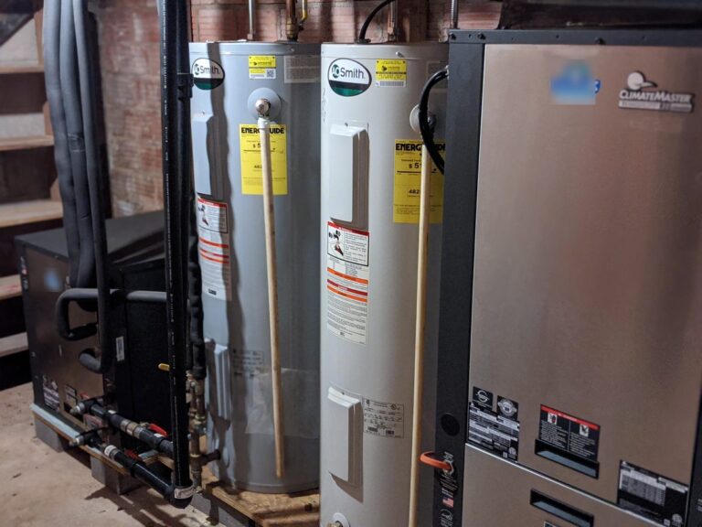 Geothermal mechanical room in northwest Oklahoma