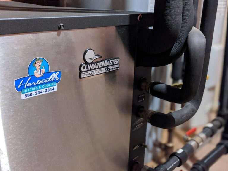 ClimateMaster geothermal heat pump installed by Hartzell's Heat and Air
