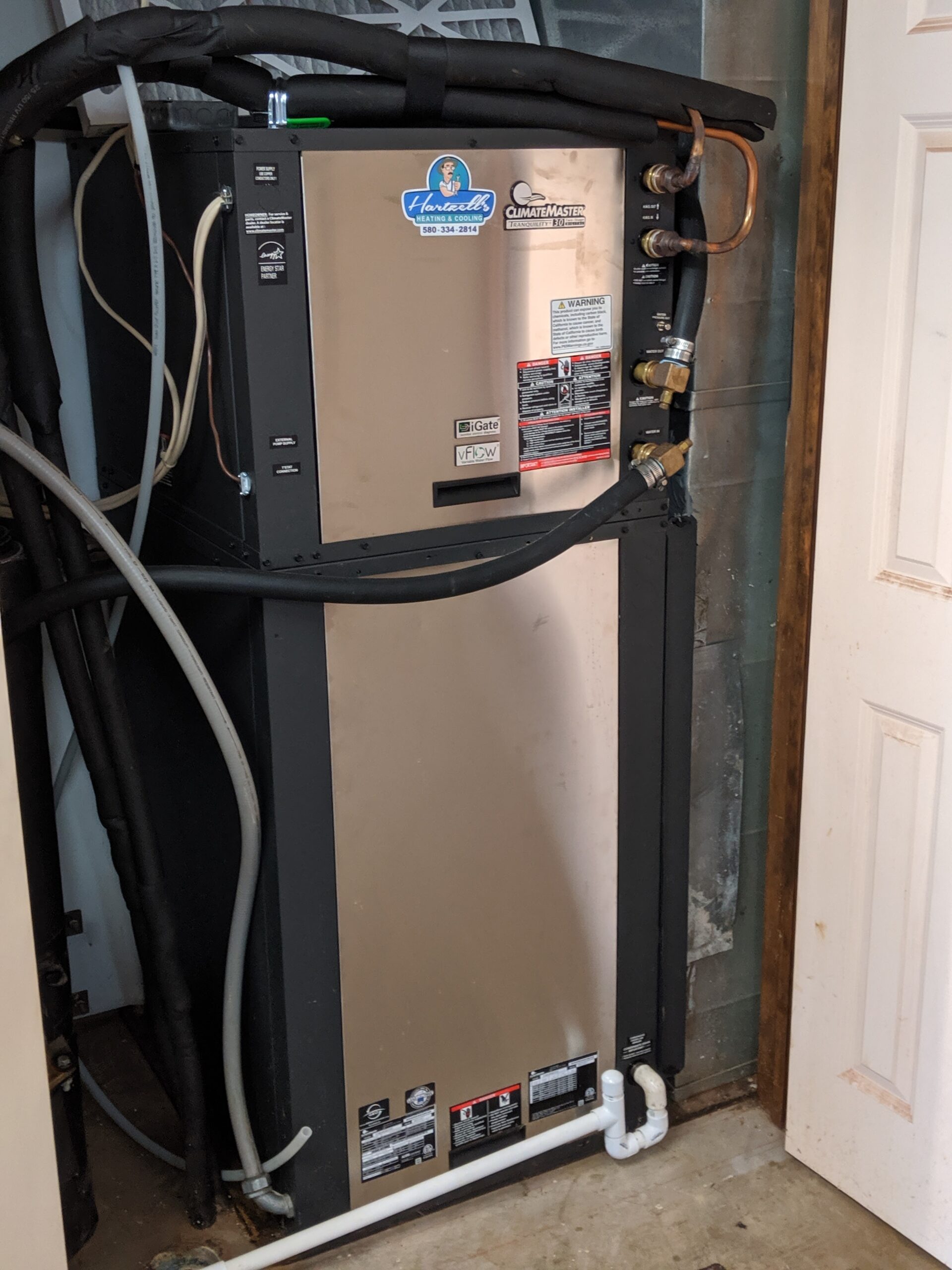 Geothermal heat pump equipment, Hartzell's Heat & Air