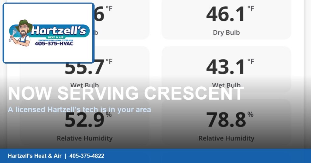 Hartzell's Heat and Air job in Crescent, Oklahoma