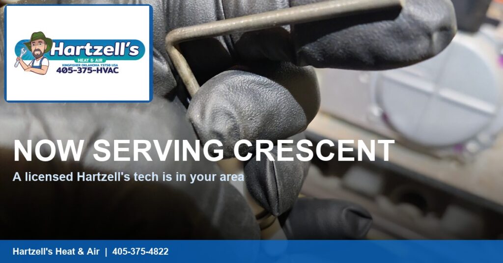 Hartzell's Heat and Air job in Crescent, Oklahoma