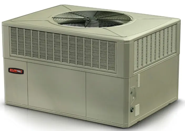 RunTru A5PH3 packaged heat pump (manufacturer photo)