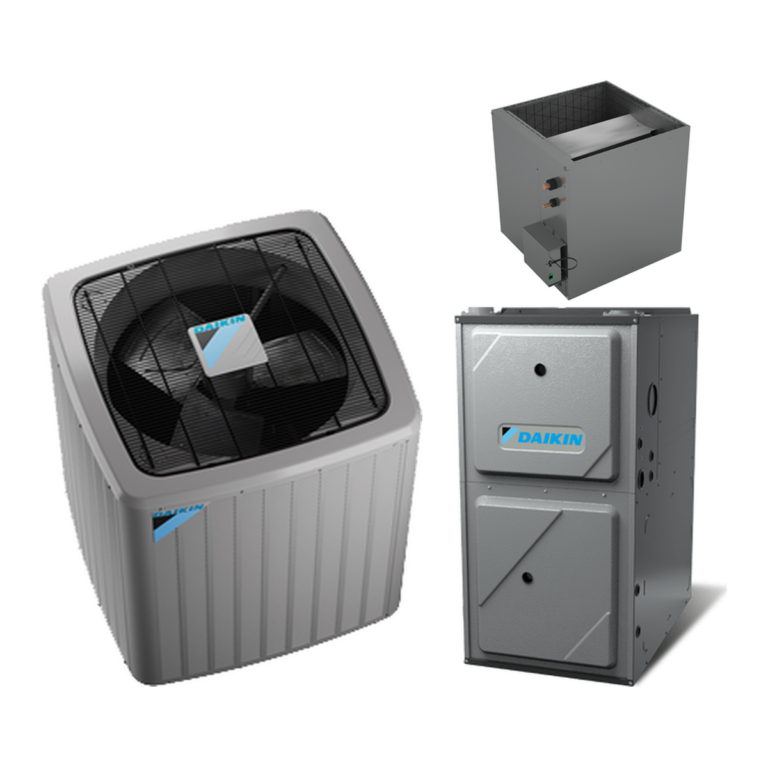 Daikin air conditioner, furnace and matched coil (manufacturer photos)